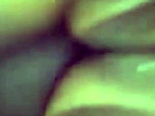 Enjoying intense pleasure through the back with big tits and orgasm