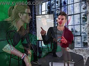 Beautiful 3D animated porn with cowgirl position and double penetration