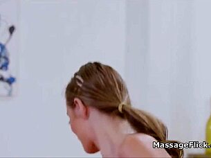 Massive BBC Barely Fits in Masseuse's Pretty Mouth!