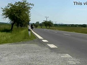 Handsome buddy gets picked up and fucked by porn legend.