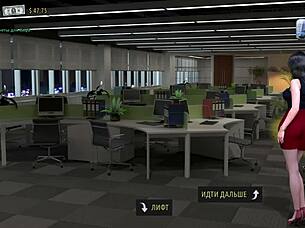 NEGOCIO DE MODA: Le enseña el culo al jefe Ep 1