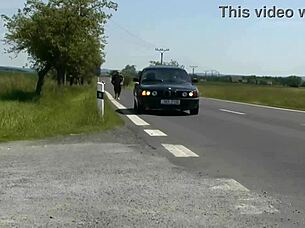 Handsome buddy gets picked up and fucked by porn legend.