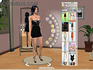 Bearded man performs multiple blowjobs in retro blue film video