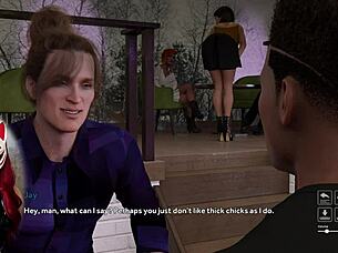 playful fox in 3d upskirt delight