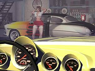 Hot rod dancer alexxa shakes her ass