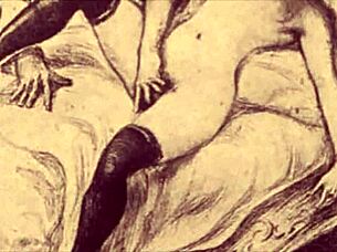 Watch this vintage erotic animation unfold