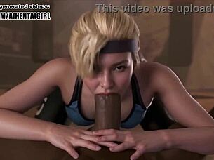 street fighter cammy white cosplay in uncensored hentai ai generated