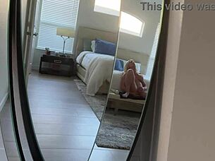 are you spying on me while i masturbate around the corner