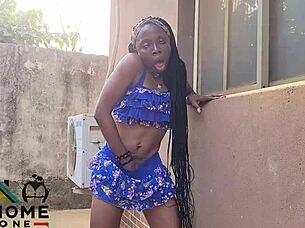 Petite Babe Spies On Neighbor Masturbating