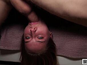 this submissive redhead really enjoyed getting pounded rough in the bedroom