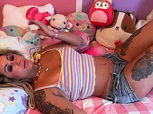 brat, you skipped class so get face fucked by step-dad