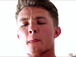 Beautiful Twink in Gay Orgy Bareback Group