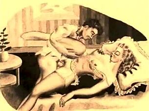 Watch this vintage erotic animation unfold