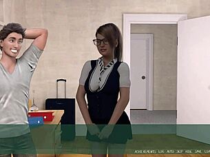 Huge-boobed babes in 3D hentai game 'Pleasure Thieves' go to the university