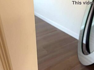 are you spying on me while i masturbate around the corner