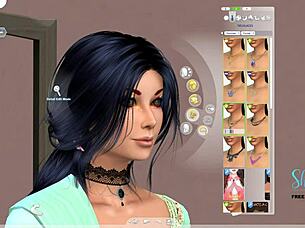 Bearded man performs multiple blowjobs in retro blue film video