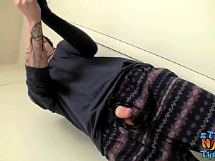 lex lane jerks his kinky cock solo