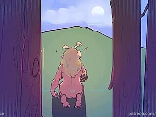 Purah and Paya passionately suck Link's dick in hentai