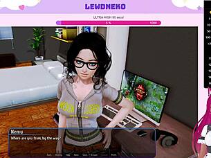 vtuber lewdneko starts playing harem hotel part 1 with maid and dating elements