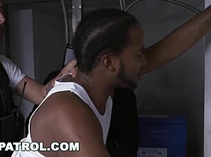 gay patrol catches purse thief and turns him into ass meat for horny cops!