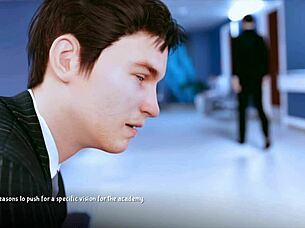 A o a academy 12 in anime hentai style.