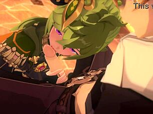 Watch Collei Get Wild in the Garden! What a Hentai Surprise!