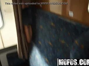 publick pickups: mea melone GETS POUNDED on PUBLIC TRANSIT - mofos