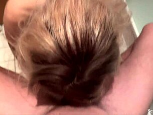 Hot MILF stepmom catches me spying in hotel shower 😏