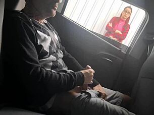 Risky street masturbation for the student who liked my dick.