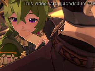 Watch Collei Get Wild in the Garden! What a Hentai Surprise!