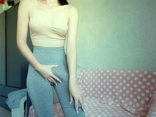 Futa Step Sister Jerks Huge Dick, Cums in Condom