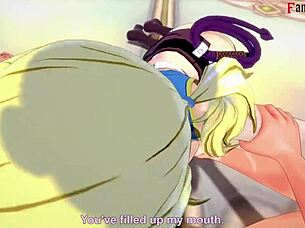 lucy heartfilia sucks dick in fairy tail fantasy on sheer cartoon
