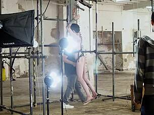 young casper ellis begs for rimjob in bondage bdsm anal scene