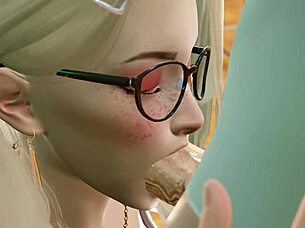 young girl with cursed bra gets fucked in hentai uni 3d animation 😏