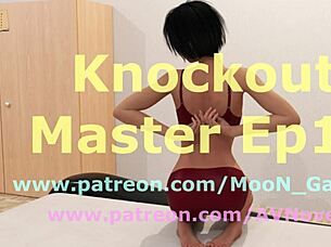 Master interacts with maid in casual anime cartoon setting