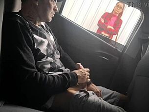 Risky street masturbation for the student who liked my dick.