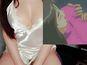 Busty Anime Waitresses in Hentai Cosplay Seduce Clients with Voluptuous Tits