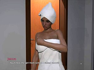 Thirsty for my guest hentai game pornplay ep 2 hard boner on the sofa