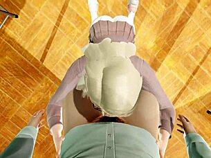 young girl with cursed bra gets fucked in hentai uni 3d animation 😏