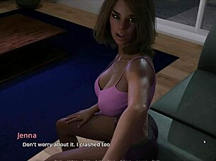 Thirsty for my guest hentai game pornplay ep 2 hard boner on the sofa