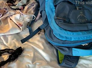 Hot MILF stepmom catches me spying in hotel shower 😏