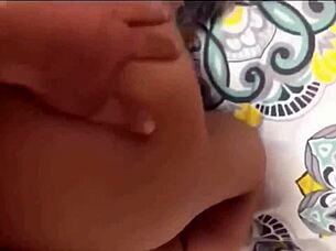 Innocent big-ass girl with small tits fucks in motel for money