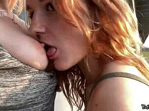 i was feeling playful outside with my classmate, enjoying the public park with her blonde hair shining in the sun