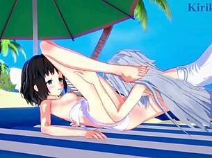 miku kohinata and laura bodewig, want to see your lesbian play in hentai?