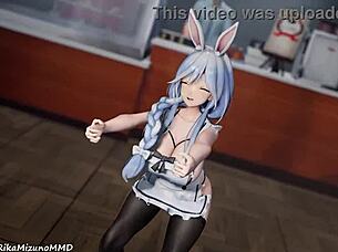 Pekomama Performs Connection Dance In Mmd R-18 Virtual Youtuber