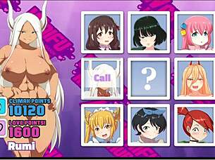 Waifu Hub S7 - Rumi Mha Parody Hentai Game Ep 4 Massive Facial Bukkake Cumshot