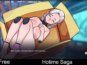 in the hotime saga, players engage in dating and erotic adventures in rich anime world