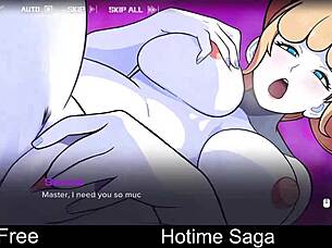 in the hotime saga, players engage in dating and erotic adventures in rich anime world