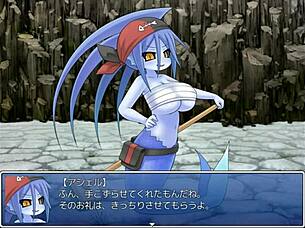 Imp with big tits in intriguing scene.