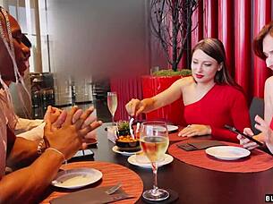 i fucked her with my friend after her date left and the neighbor joined